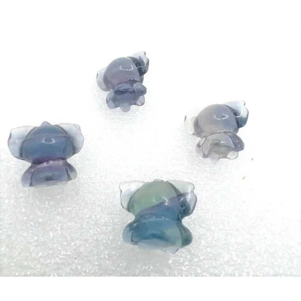 Adorable Mini Fluorite Stitch Carving - Random Choice